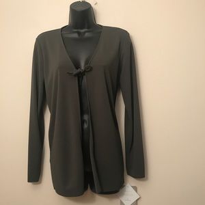 🔥LIZ CLAIBORNE: Front Tie Green Cover-Up!